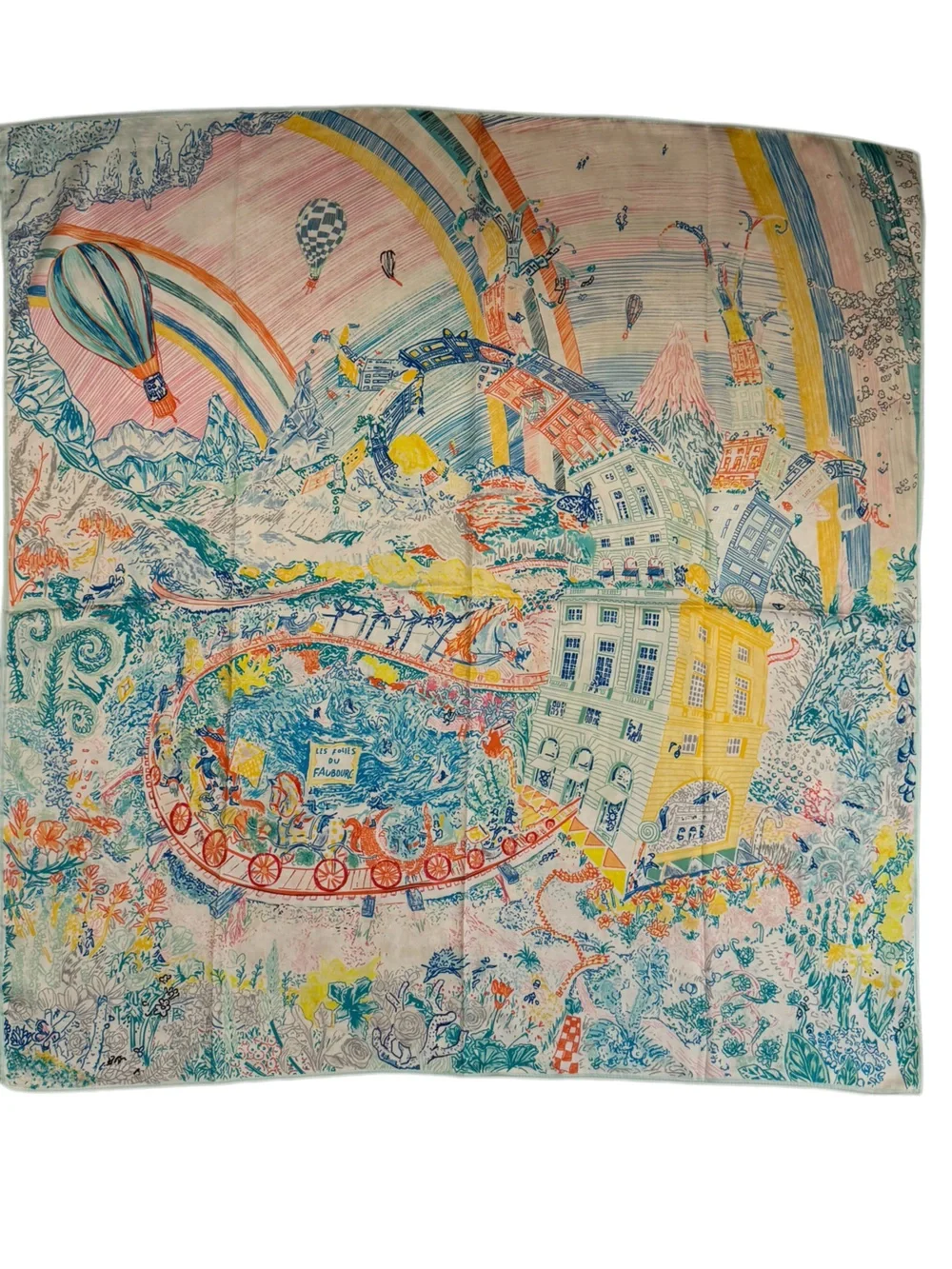 Luxury 90cm Silk Carnival Scarf